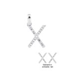 Ciondolo con Iniziale Artlinea in Oro Bianco con Diamanti - Nomi e Iniziali Diamond - PD003-4B