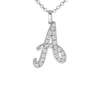 Collana con Iniziale Artlinea in Argento con Zirconi - Nomi ed Iniziali Silver - ZCS7/IN-LB