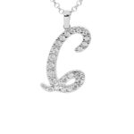Collana con Iniziale Artlinea in Argento con Zirconi - Nomi ed Iniziali Silver - ZCS7/IN-LB