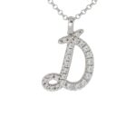 Collana con Iniziale Artlinea in Argento con Zirconi - Nomi ed Iniziali Silver - ZCS7/IN-LB