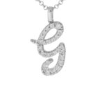 Collana con Iniziale Artlinea in Argento con Zirconi - Nomi ed Iniziali Silver - ZCS7/IN-LB