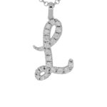 Collana con Iniziale Artlinea in Argento con Zirconi - Nomi ed Iniziali Silver - ZCS7/IN-LB