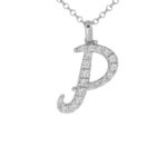 Collana con Iniziale Artlinea in Argento con Zirconi - Nomi ed Iniziali Silver - ZCS7/IN-LB