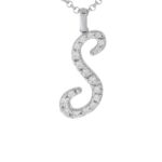 Collana con Iniziale Artlinea in Argento con Zirconi - Nomi ed Iniziali Silver - ZCS7/IN-LB