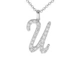 Collana con Iniziale Artlinea in Argento con Zirconi - Nomi ed Iniziali Silver - ZCS7/IN-LB