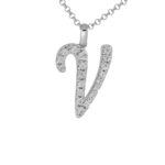 Collana con Iniziale Artlinea in Argento con Zirconi - Nomi ed Iniziali Silver - ZCS7/IN-LB