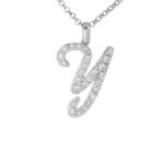 Collana con Iniziale Artlinea in Argento con Zirconi - Nomi ed Iniziali Silver - ZCS7/IN-LB