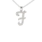 Collana con Iniziale Artlinea in Argento con Zirconi - Nomi ed Iniziali Silver - ZCS8/IN-LB