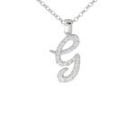 Collana con Iniziale Artlinea in Argento con Zirconi - Nomi ed Iniziali Silver - ZCS8/IN-LB