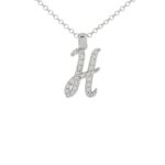 Collana con Iniziale Artlinea in Argento con Zirconi - Nomi ed Iniziali Silver - ZCS8/IN-LB