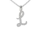 Collana con Iniziale Artlinea in Argento con Zirconi - Nomi ed Iniziali Silver - ZCS8/IN-LB