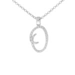 Collana con Iniziale Artlinea in Argento con Zirconi - Nomi ed Iniziali Silver - ZCS8/IN-LB