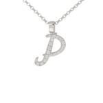 Collana con Iniziale Artlinea in Argento con Zirconi - Nomi ed Iniziali Silver - ZCS8/IN-LB