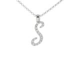 Collana con Iniziale Artlinea in Argento con Zirconi - Nomi ed Iniziali Silver - ZCS8/IN-LB