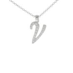 Collana con Iniziale Artlinea in Argento con Zirconi - Nomi ed Iniziali Silver - ZCS8/IN-LB