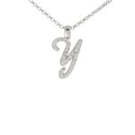 Collana con Iniziale Artlinea in Argento con Zirconi - Nomi ed Iniziali Silver - ZCS8/IN-LB