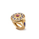 Anello Isola Bella in Argento e Smalti Rosone - Loving Sicily - 20001002