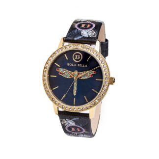 Orologio Isola Bella in Acciaio con Cristalli Libellula - 40000069