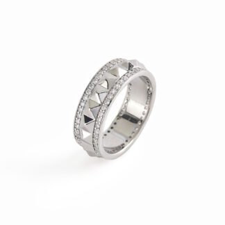 Anello Borchie Mabina in Argento con Zirconi - 523216