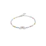 Bracciale Bimba Mabina in Argento e Smalto Arcobaleno - 533481
