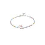 Bracciale Bimba Mabina in Argento e Smalto Unicorno - 533491