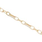 Bracciale Mabina in Argento con Zirconi e Maglia Ovale - 533501