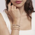 Bracciale Mabina in Argento con Zirconi e Maglia Ovale - 533501