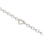 Bracciale Mabina in Argento con Cuore e Zirconi - 533506