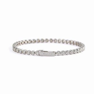 Bracciale Tennis Cuore Mabina in Argento con Zirconi - 533510