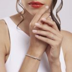 Bracciale Tennis Cuore Mabina in Argento con Zirconi - 533510