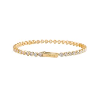 Bracciale Tennis Cuore Mabina in Argento con Zirconi - 533512