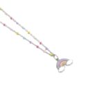 Collana Bimba Mabina in Argento e Smalto Arcobaleno - 553414