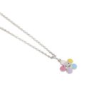 Collana Bimba Mabina in Argento e Smalto Fiore - 553419