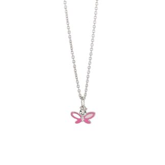 Collana Bimba Mabina in Argento e Smalto Farfalla - 553420