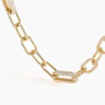 Collana Mabina in Argento con Zirconi e Maglia Ovale - 553424