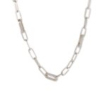 Collana Mabina in Argento con Zirconi e Maglia Ovale - 553425