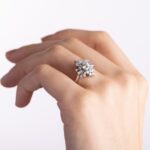 Anello da Donna in Oro Bianco con Diamanti - AN112LTG168L