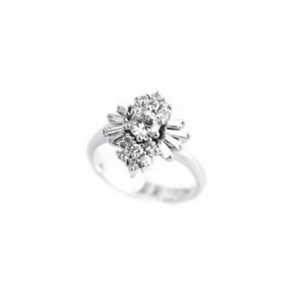 Anello da Donna in Oro Bianco con Diamanti - AN112LTG168L