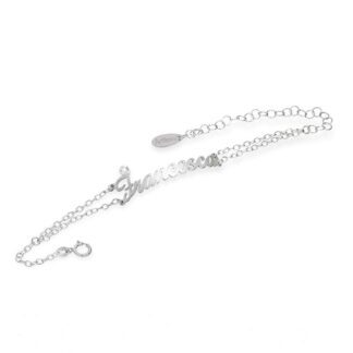 Bracciale con Nome Artlinea in Oro 18 Kt con Diamante - Nomi ed Iniziali Diamond - BD1NOME