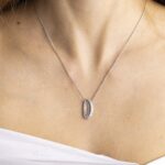 Collana Girocollo in Oro Bianco con Diamanti – KCLD445