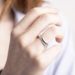 Anello Solitario in Oro Bianco con Diamante - 0160-OB