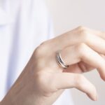 Anello Solitario in Oro Bianco con Diamante - 0160-OB