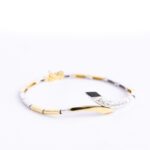 Bracciale in Oro Bianco e Giallo con Diamanti - 12DI02