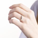Anello Trilogy in Oro Bianco con Diamanti - AN15TR15M