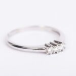 Anello Trilogy in Oro Bianco con Diamanti - AN15TR15M