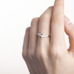 Anello Solitario in Oro Bianco con Diamante - AN20LTG50M