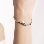 Bracciale in Oro Bianco e Giallo con Diamanti - 12DI02