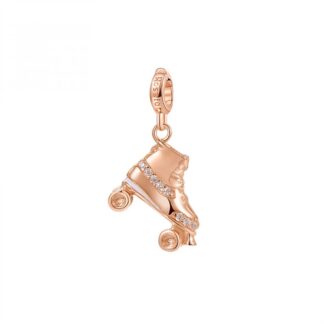 Charm Rosato in Argento con Zirconi Pattino | Passione - Storie - RZ025