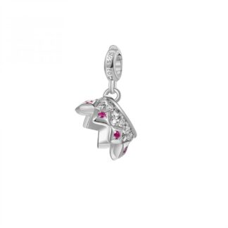 Charm Rosato in Argento con Zirconi Corona Successi - Storie - RZ050R