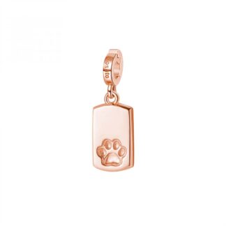 Charm Rosato in Argento con Zirconi Tag Unione - Storie - RZ174